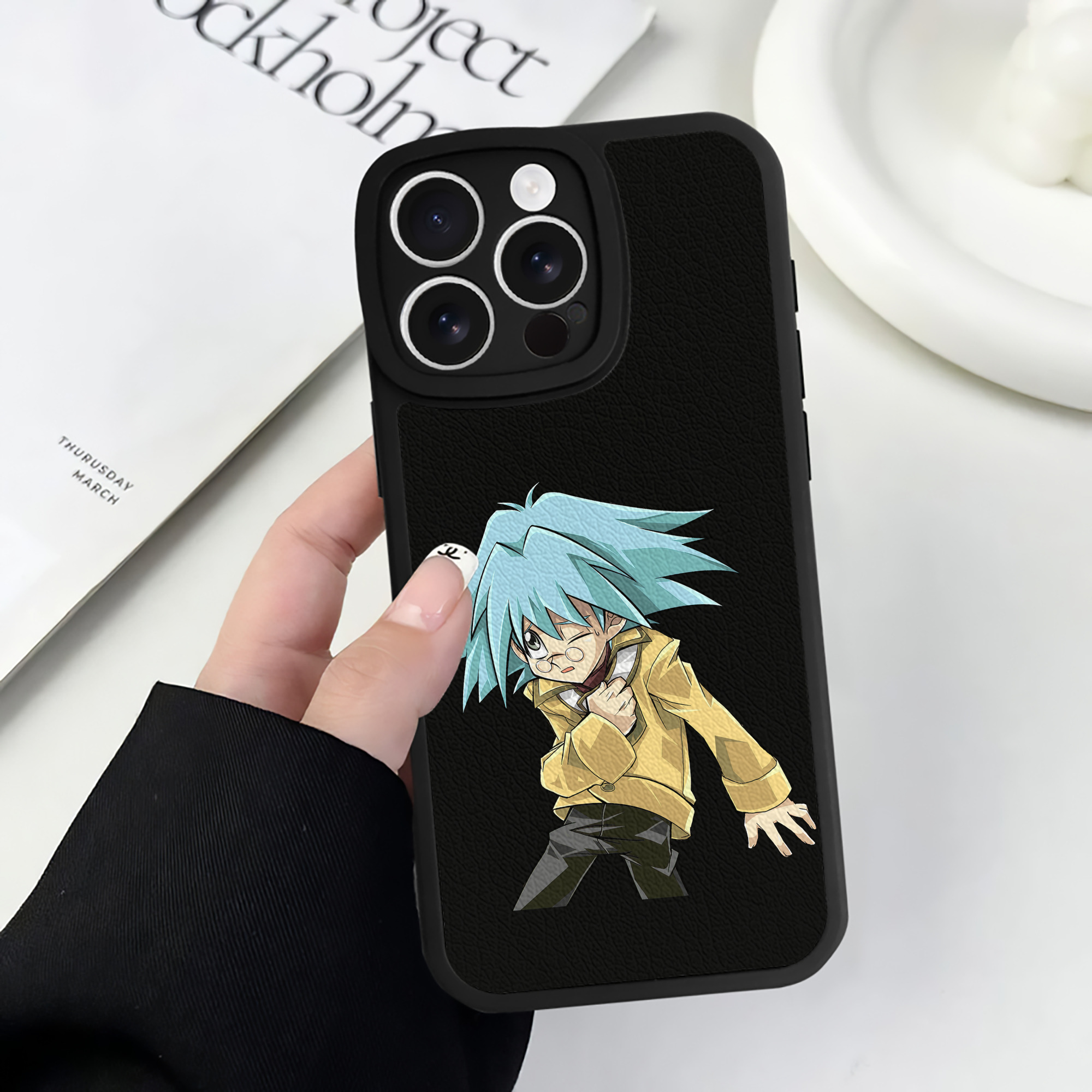 遊☆戯☆王 Yu-Gi-Oh! 【iPhone 16シリーズ対応】シリコンスマホケース（レザー調） 材質：シリコン
